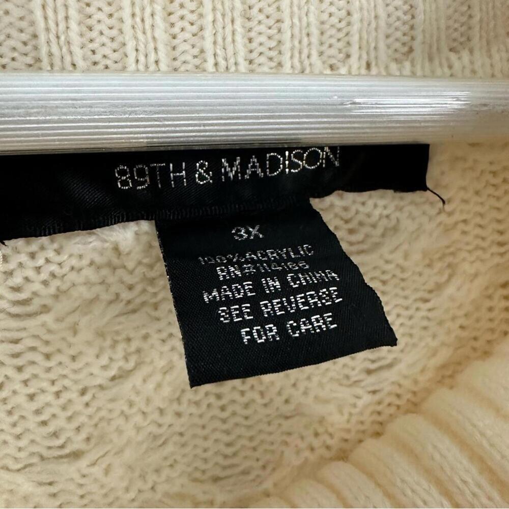 89th & Madison Women’s Turtleneck Long Sleeve Sweater Size 3X - Picture 3 of 4